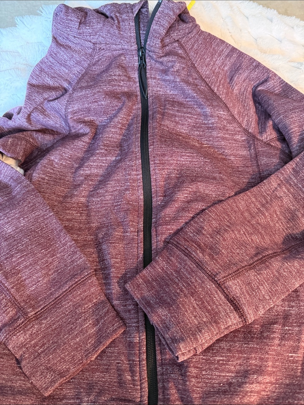 all in motion Girls' Maroon Heather Full-Zip Hoodie